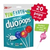 image:imageYumEarth Organic Duo Pops Lollipops with Fruit Chew Centers  Allergy Friendly Top 9 Free No Artificial Dyes Non GMO Gluten Free Vegan Candy Snacks  Individually Wrapped Pops 20 Count Pack of 1