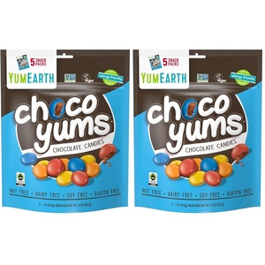 image:imageYumEarth Choco Yums 507 Ounce Snack Packs Allergy Friendly Gluten Free NonGMO Vegan No Artificial Flavors or Dyes 35 Ounce Pack of 135 Ounce Pack of 2