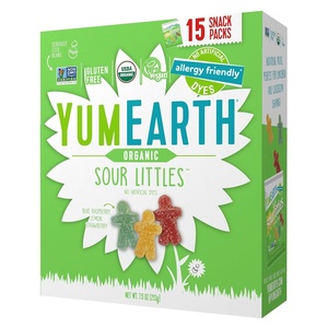 image:imageYumEarth Easter Organic Sour Littles Chewy Candy  Allergy Friendly No Artificial Dyes Non GMO Gluten Free Vegan Candy Snacks  15 Count