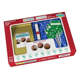 image:imageYumEarth No Bake Cake Pop Kit  Vegan Chocolate Peppermint Baking Kit  Non GMO Allergen Friendly Dairy Free No Artificial Dyes  Christmas Activity for Kids and Adults  Holiday Baking