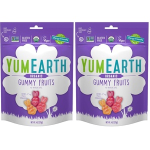 image:imageYumEarth Organic Easter Candy Variety Box 94 Ounce  Organic Gummy Fruits Jelly Beans amp Pops  Spring Fruit Flavors  Allergy Friendly Gluten Free NonGMO Vegan No Artificial Dyes4 Ounce Pack of 2