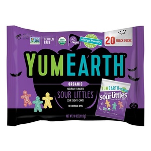 image:imageYumEarth Organic Halloween Variety Box  Allergy Friendly Top 9 Free No Artificial Dyes Non GMO Gluten Free Vegan Candy Snacks Individually Wrapped Pack of 50Sour Littles