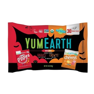 image:imageYumEarth Organic Halloween Variety Box  Allergy Friendly Top 9 Free No Artificial Dyes Non GMO Gluten Free Vegan Candy Snacks Individually Wrapped Pack of 50Giggles  Chewys Variety Pack