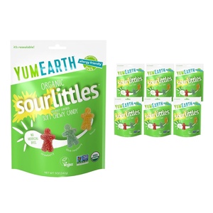 image:imageYumEarth Organic Sour Littles Chewy Candy  Allergy Friendly Top 9 Free No Artificial Dyes Non GMO Gluten Free Vegan Candy Snacks  5 Ounce Bag5 Ounce Pack of 6
