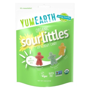 image:imageYumEarth Organic Sour Littles Chewy Candy  Allergy Friendly Top 9 Free No Artificial Dyes Non GMO Gluten Free Vegan Candy Snacks  5 Ounce Bag5 Ounce Pack of 1