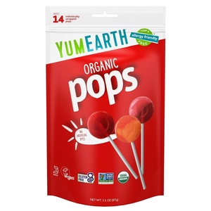 image:imageYumEarth Organic Vitamin C Pops Variety Pack 250 Fruit Flavored Favorites Lollipops Allergy Friendly Gluten Free NonGMO Vegan No Artificial DyesVariety Pack