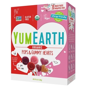image:imageYumearth Gummy Fruit Valentines Heart Organic 75 OunceGummies  Lollipops