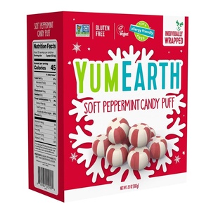 image:imageYumearth Pops Candy Cane Organic 65 OuncePeppermint Puff Mints